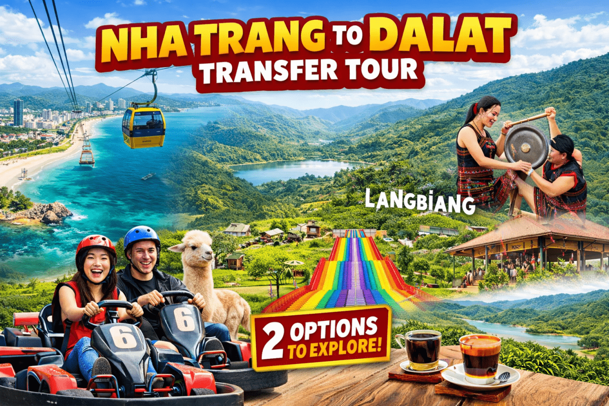 Nha Trang to Dalat Tour : Scenic Drive, Go Kart & Mongo land, Langbiang