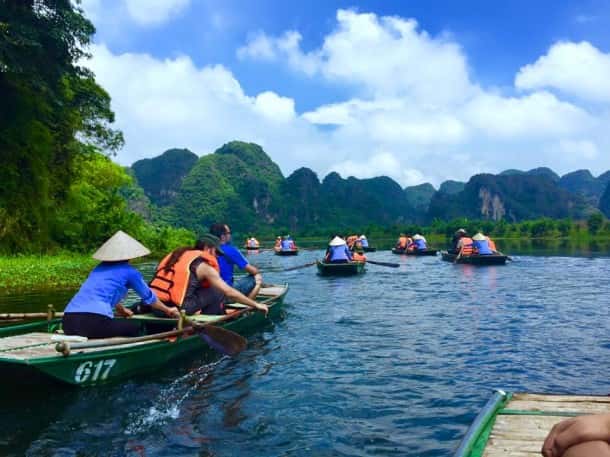 On the water in Ninh Binh
